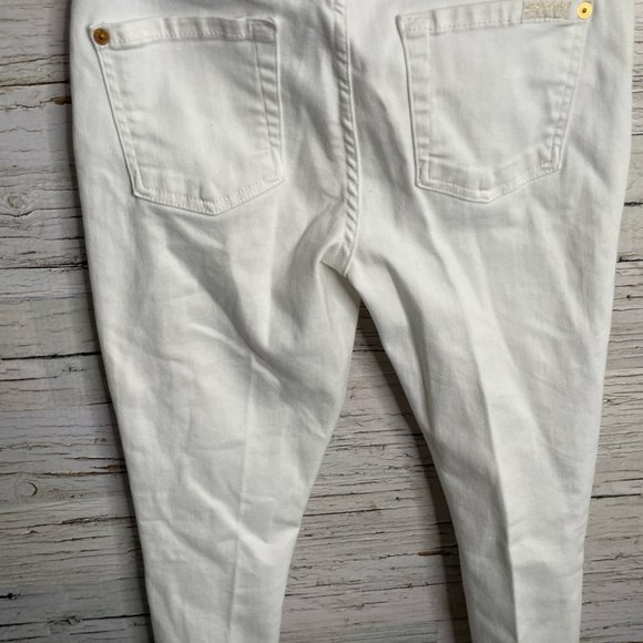7 For All Mankind White Lace Embellished Jeans skinny size 25 - Picture 11 of 11